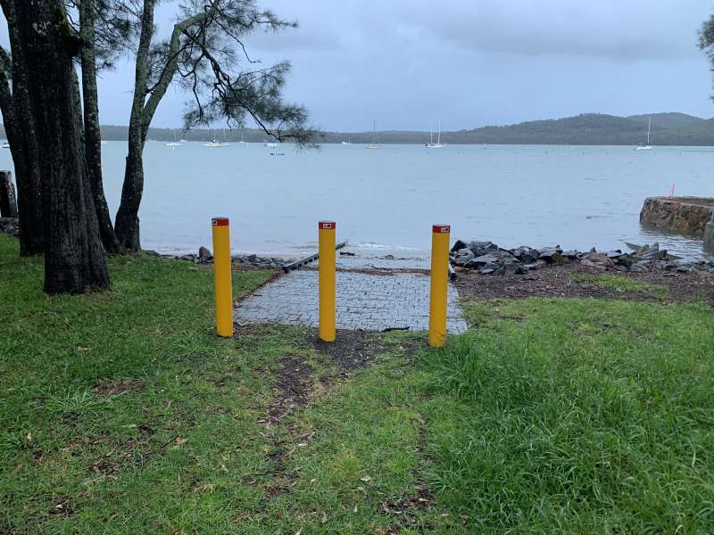 Water St bollards