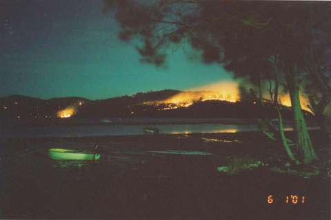 Bushfire near Bundabah in 2001