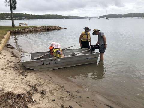 Launching boat